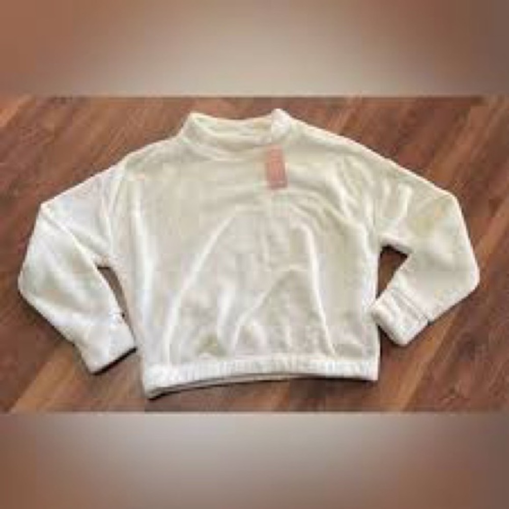 Cozie by Pink Rose White Sweatshirt, Size M